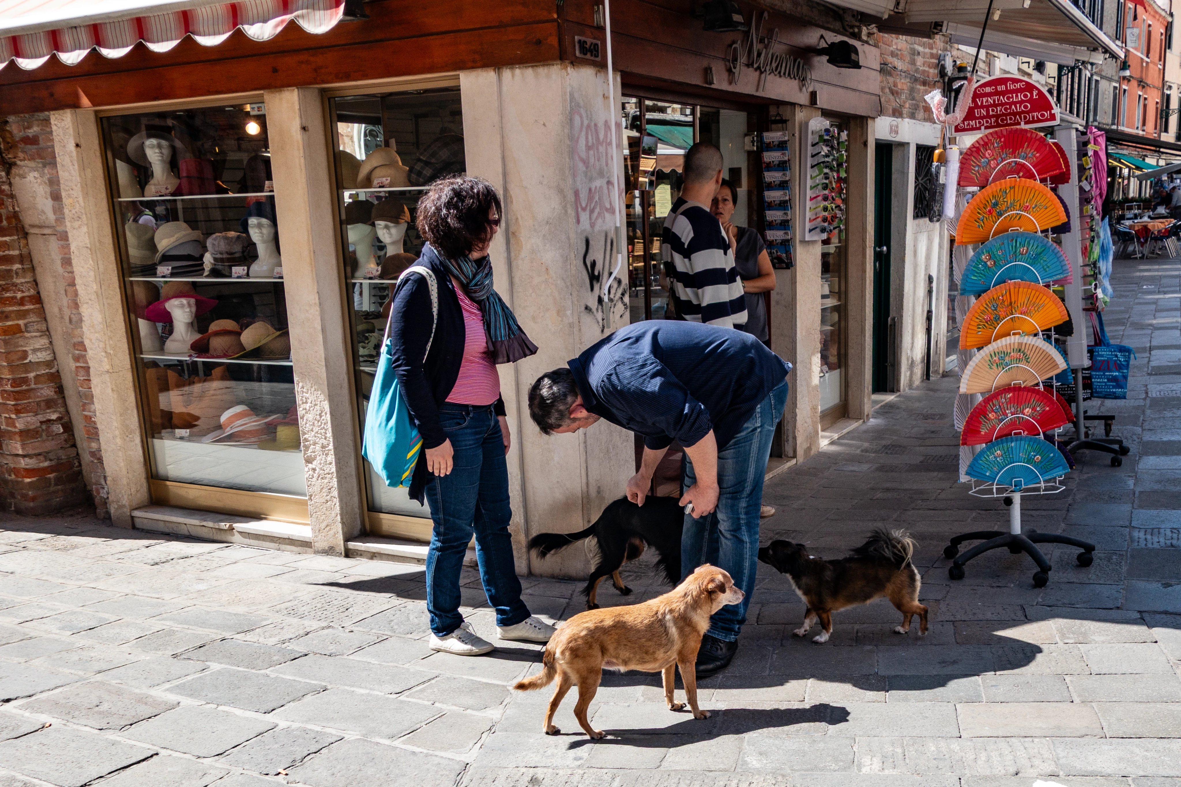 Straatscène in Venetië