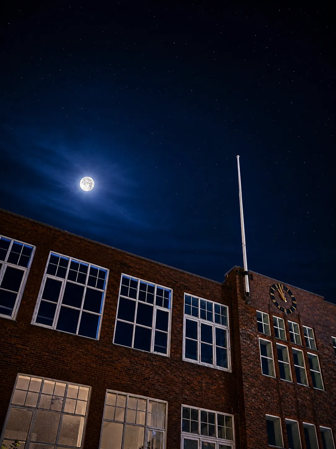 Nachts onder de volle maan