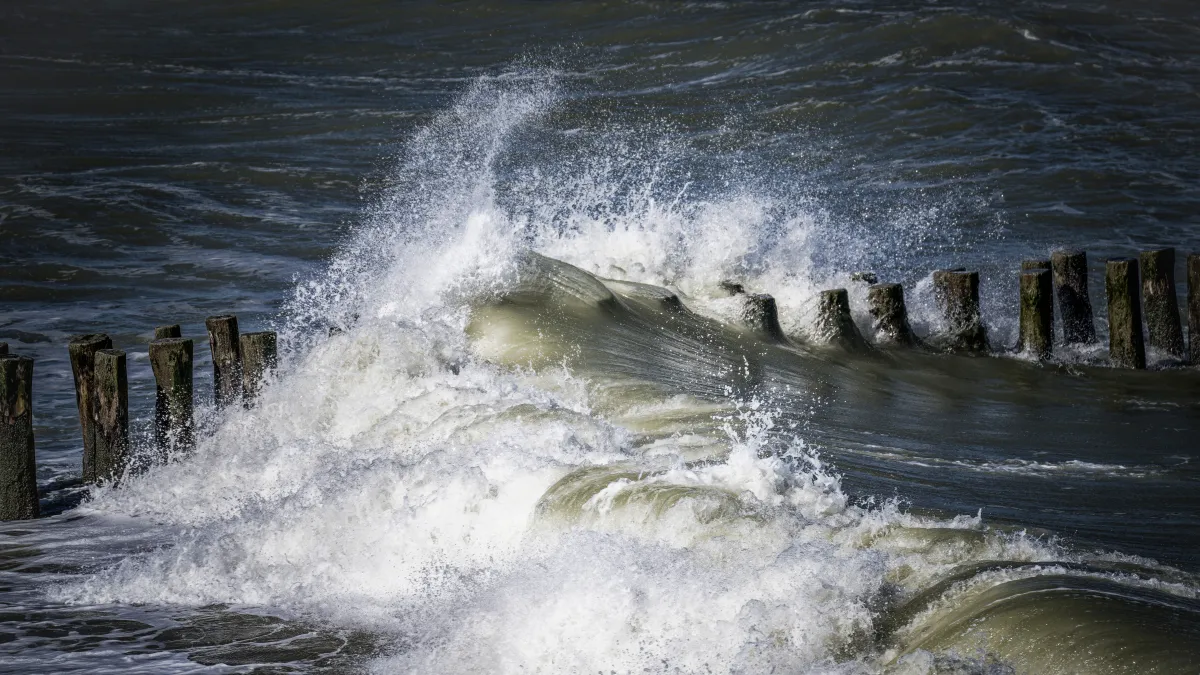 Golven op de Noordzee